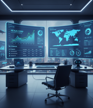 A digital dashboard displaying modern SEO Marketing tools and analytics for 2025