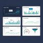 Illustration showing analytics dashboard used for tracking SEO success metrics