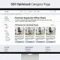 SEO-optimized category page layout showing content structure, filters, and internal linking elements